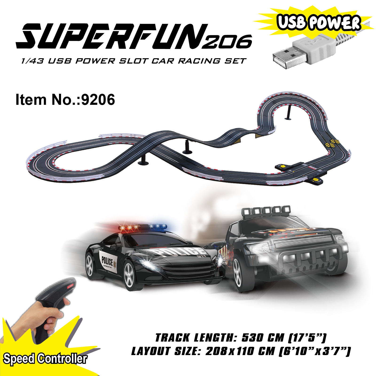 Bilbana Barn Joysway SuperFun 206 USB driven 530cm